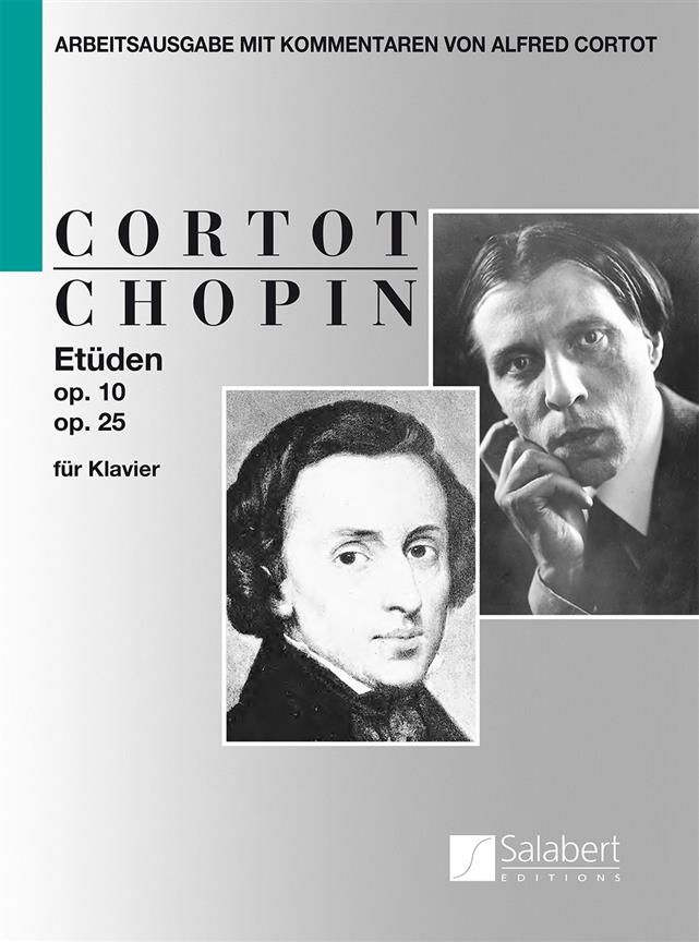 Etüden op. 10 & op. 25 - für Klavier - Arbeitsausgabe mit Kommentaren von Alfred Cortot - etudy pro klavír